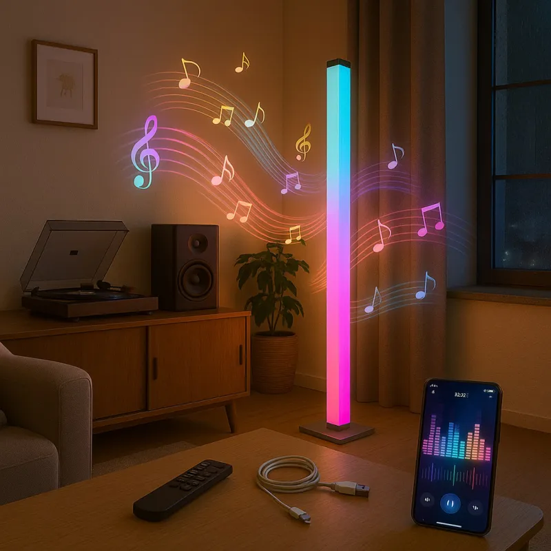 lampadaire-rgbic-avec-telecommande-et-application-smartphone-mode-musique