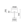 Lampes à poser  AMSTERDAM IP20 E27 máx. 60W Noir - Pas cher