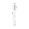Borne Aura  36W 3000K 2340LM 5000lm Roville - Pas cher