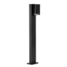borne-potelet-de-jardin-80cm-exterieure-noire-culot-gu10