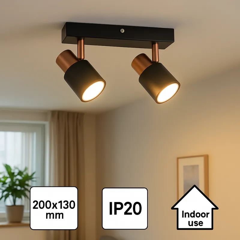 plafonnier-spot-metal-noir-et-cuivres-2-tetes-orientable-culot-gu10