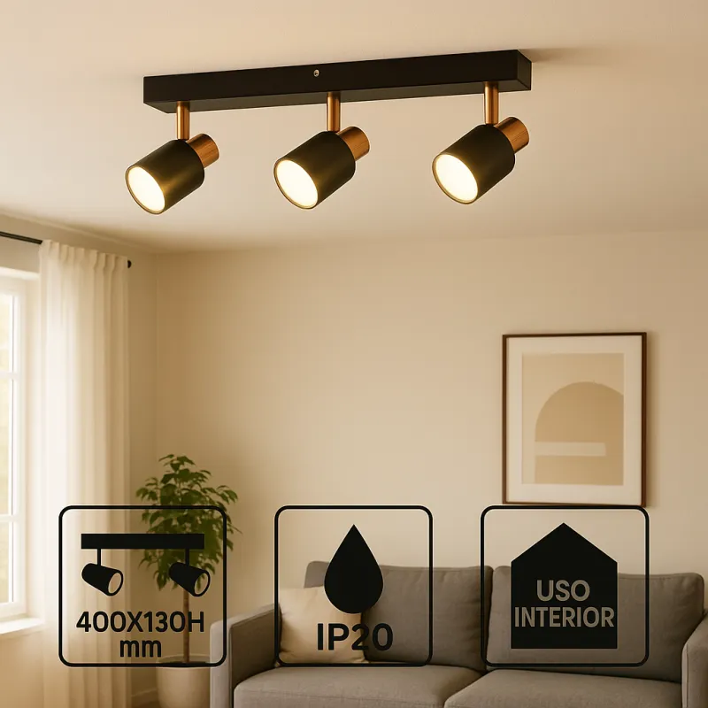 plafonnier-spot-metal-noir-et-cuivres-3-tetes-orientable-culot-gu10