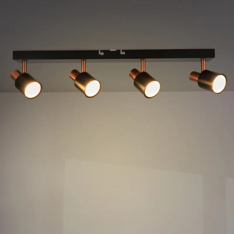 plafonnier-spot-metal-noir-et-cuivres-4-tetes-orientable-culot-gu10