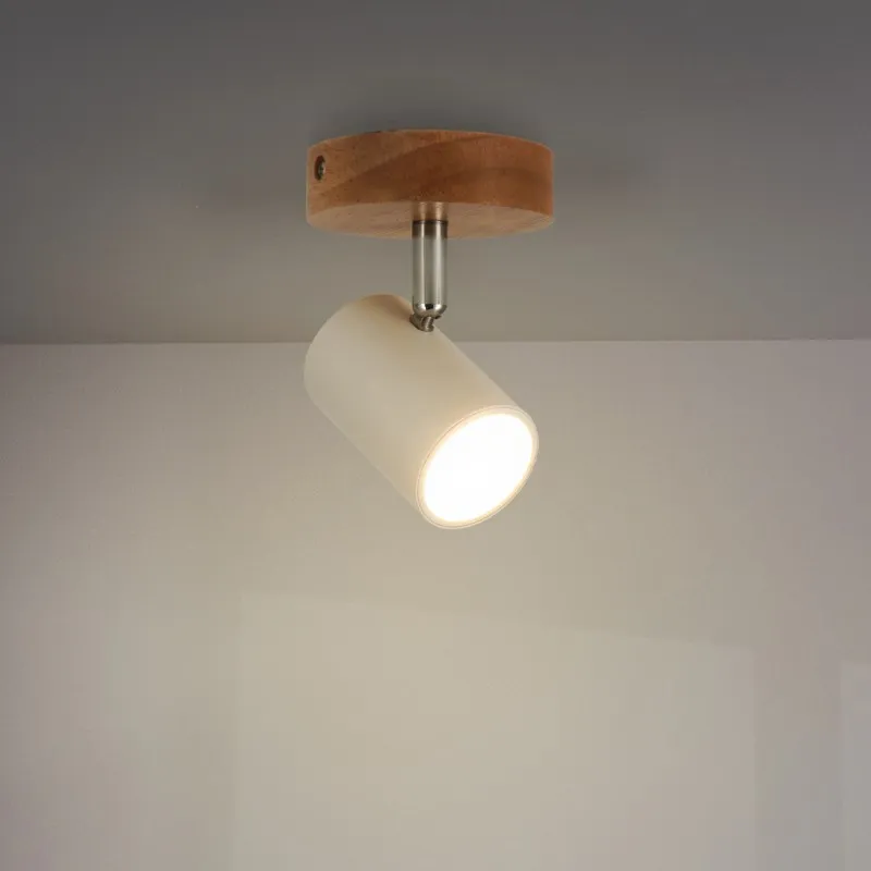 plafonnier-spot-metal-blanc-et-bois-1-tete-orientable-gu10