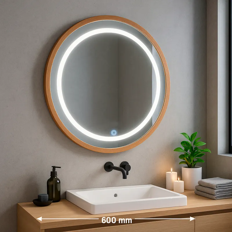 miroir-led-salle-de-bain-lumineux-15w-rond-60cm-decor-bois
