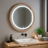 miroir-led-salle-de-bain-lumineux-15w-rond-60cm-decor-bois