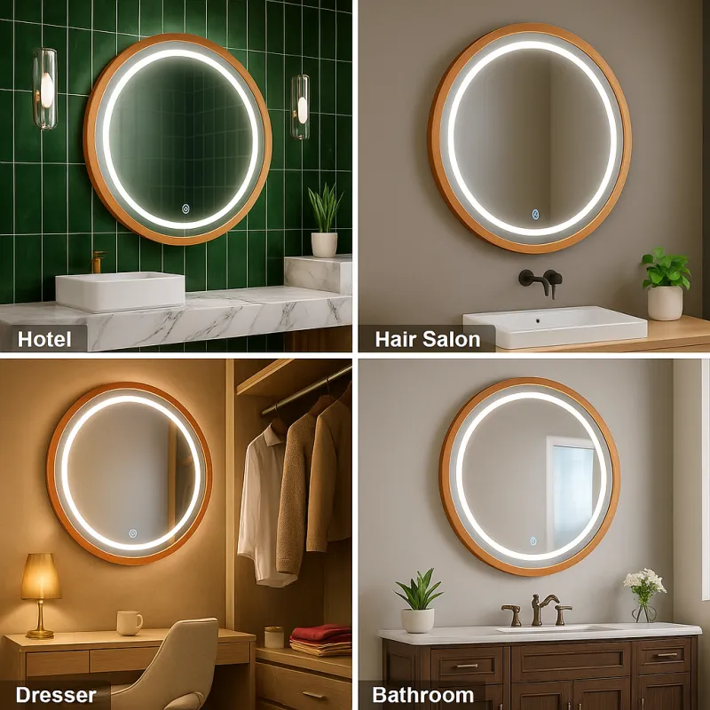 miroir-led-salle-de-bain-lumineux-15w-rond-60cm-decor-bois