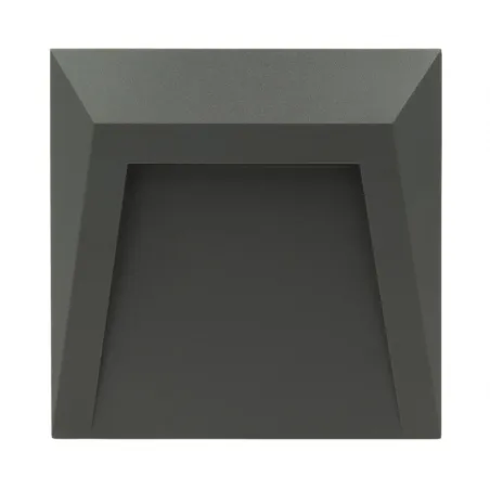 applique exterieur led rectangulaire noire 600lumens 17cm etanche ip65