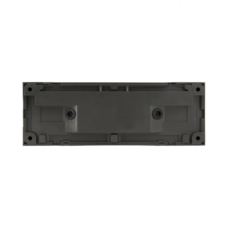 applique exterieur led rectangulaire noire 600lumens 17cm etanche ip65