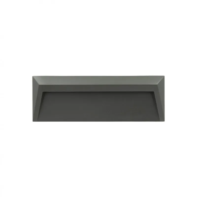 applique exterieur led rectangulaire noire 600lumens 17cm etanche ip65