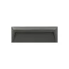 applique exterieur led rectangulaire noire 600lumens 17cm etanche ip65