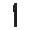 applique balisage exterieur led mural rectangulaire noir-150 lumens etanche ip54 moderne 3000k