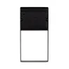 applique balisage exterieur led mural rectangulaire noir-150 lumens etanche ip54 moderne 3000k