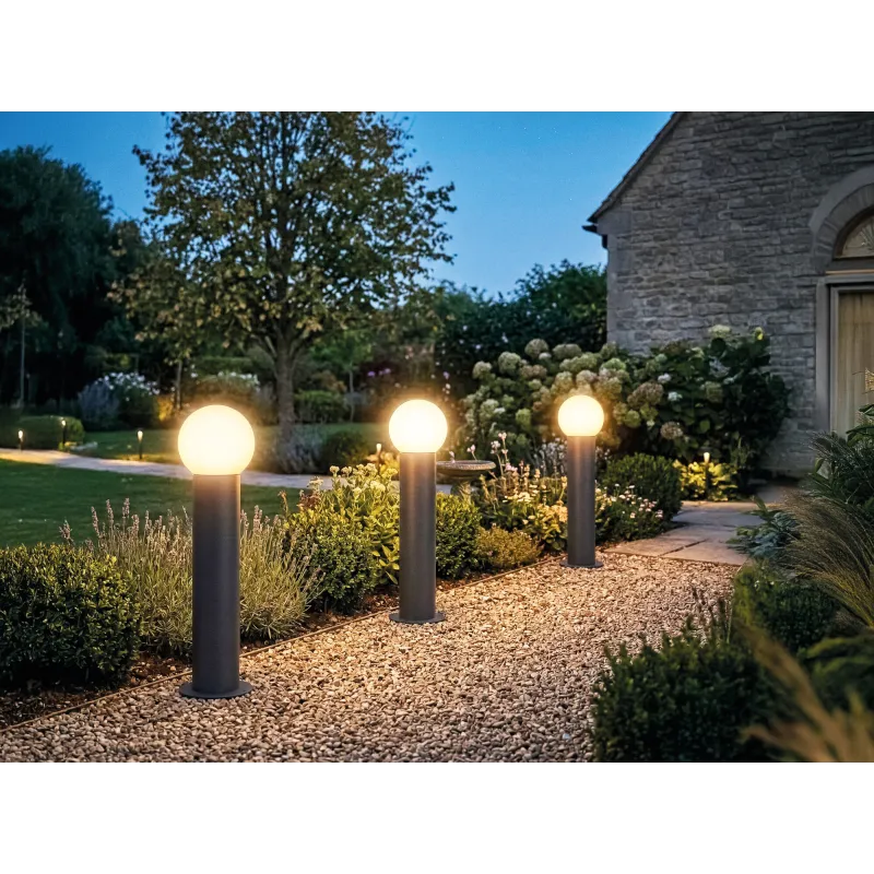 borne-potelet-exterieure-80cm-boule-gris-anthracite-stono-15m-culot-e27
