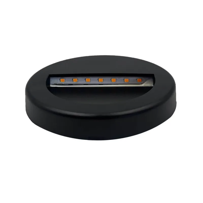 applique-murale-led-exterieure-balisage-ip65-rond-noir