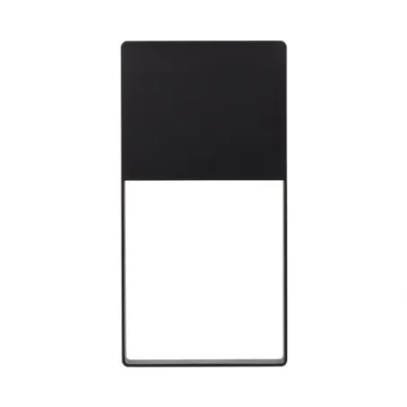 applique balisage exterieur led mural rectangulaire noir-150 lumens etanche ip54 moderne 3000k