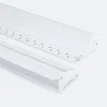 Profilé Aluminium ruban encastrable de sol avec diffuseur Continu pour Ruban LED