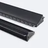 Profilé Aluminium ruban encastrable de sol avec diffuseur Continu pour Ruban LED
