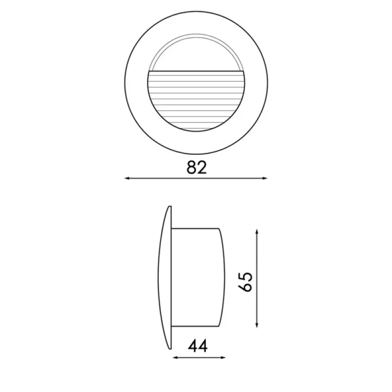 eclairage-encastrable-mural-exterieure-balisage-3w-led-250lm-rond-noir