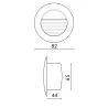 eclairage-encastrable-mural-exterieure-balisage-3w-led-250lm-rond-noir