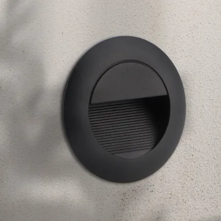 eclairage-encastrable-mural-exterieure-balisage-3w-led-250lm-rond-noir