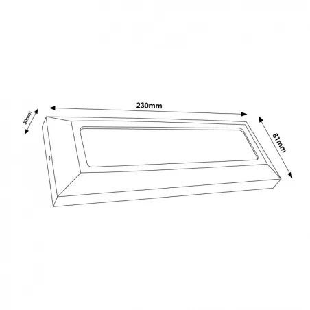 eclairage-mural-exterieure-balisage-5w-led-400lm-rectangulaire