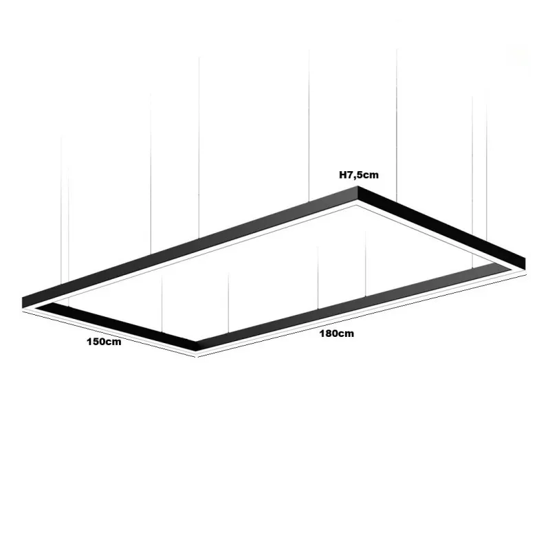 suspension-aluminium-profile-led-220w-barre-cadre-noir-xxl-150x180cm
