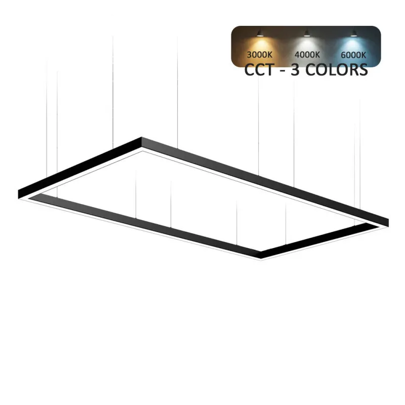 suspension-aluminium-profile-led-220w-barre-cadre-noir-xxl-150x180cm