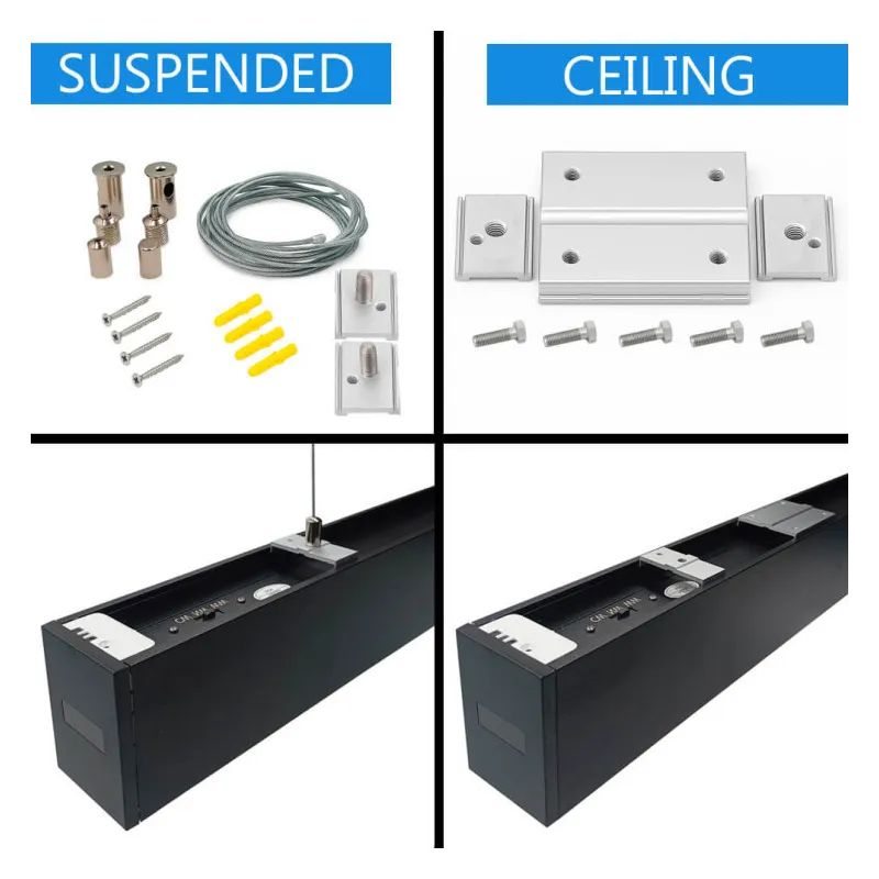 suspension-aluminium-profile-led-200w-barre-carre-noir-xxl-150x150cm