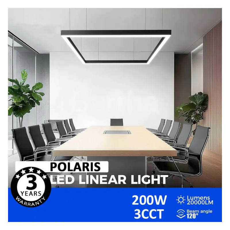 suspension-aluminium-profile-led-200w-barre-carre-noir-xxl-150x150cm