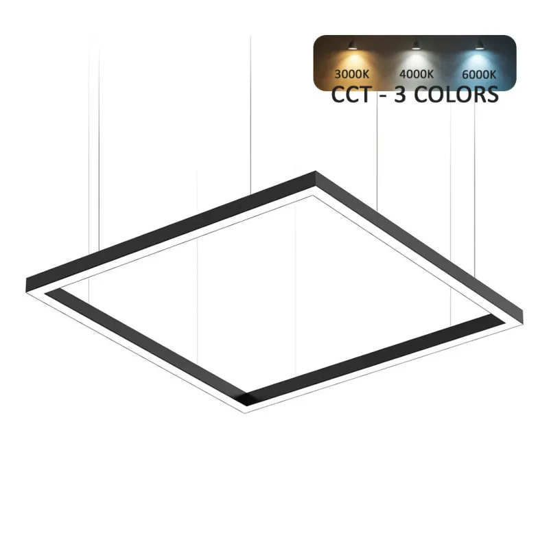 suspension-aluminium-profile-led-200w-barre-carre-noir-xxl-150x150cm