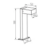borne-balise-potelet-exterieure-noire-50cm-legino-gx53-50-b-ip65