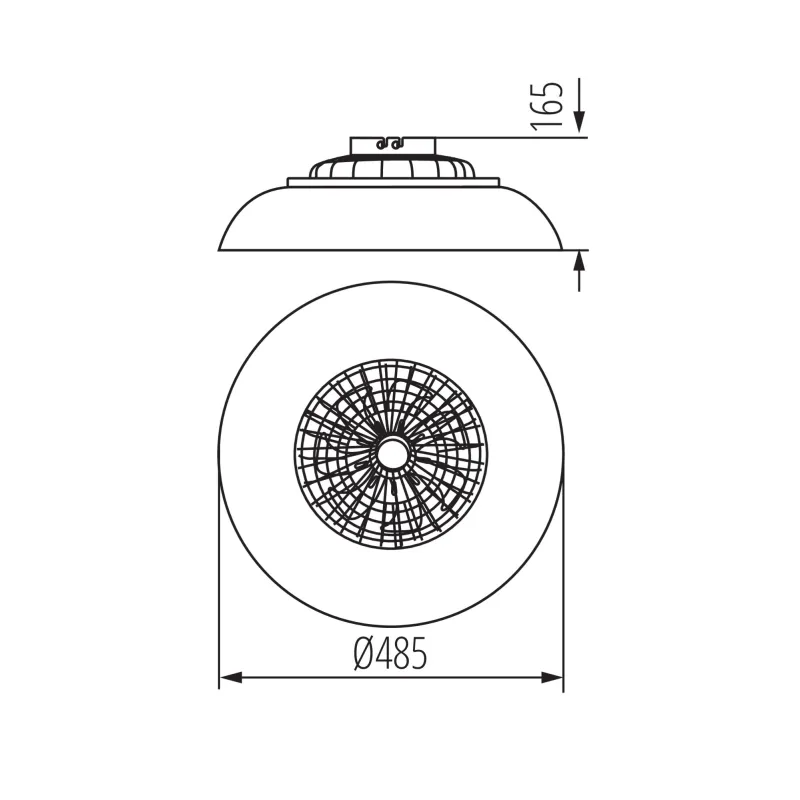 Plafonnier LED Ventilateur CCT avec Télécommande | Silencieux & Design | Xiled