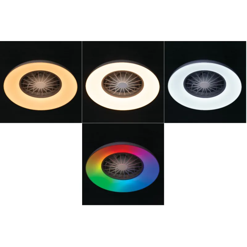 Plafonnier LED Ventilateur CCT avec Télécommande | Silencieux & Design | Xiled