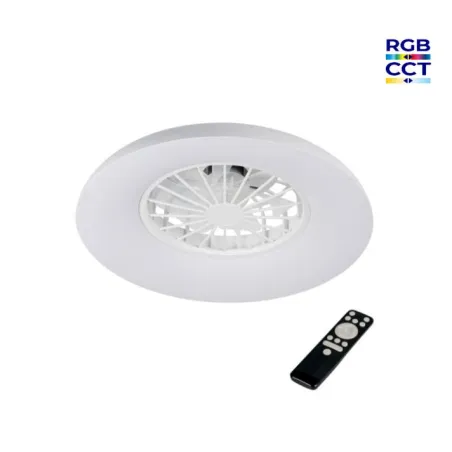 Plafonnier LED Ventilateur CCT avec Télécommande | Silencieux & Design | Xiled