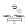 Plafonnier LED Ventilateur CCT avec Télécommande | Silencieux & Design | Xiled