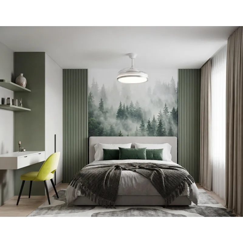 Plafonnier LED Ventilateur CCT avec Télécommande | Silencieux & Design | Xiled