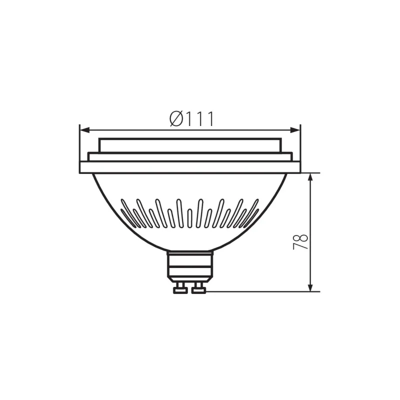 Ampoule gu10 IQ-LED ES-111 12W dimmable-4000k-850lm