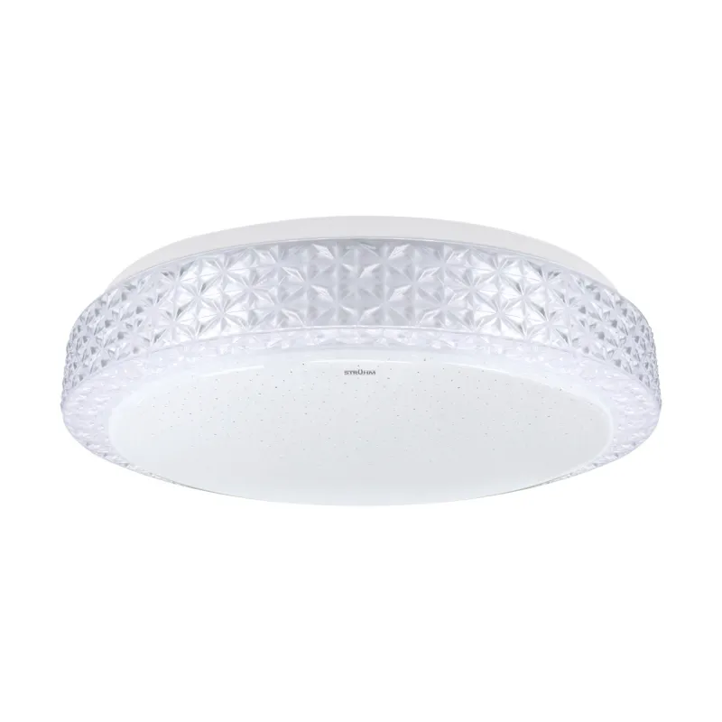 Plafonnier LED E27 effet diamant 33 cm – Luminaire moderne 2 ampoules MILENA C