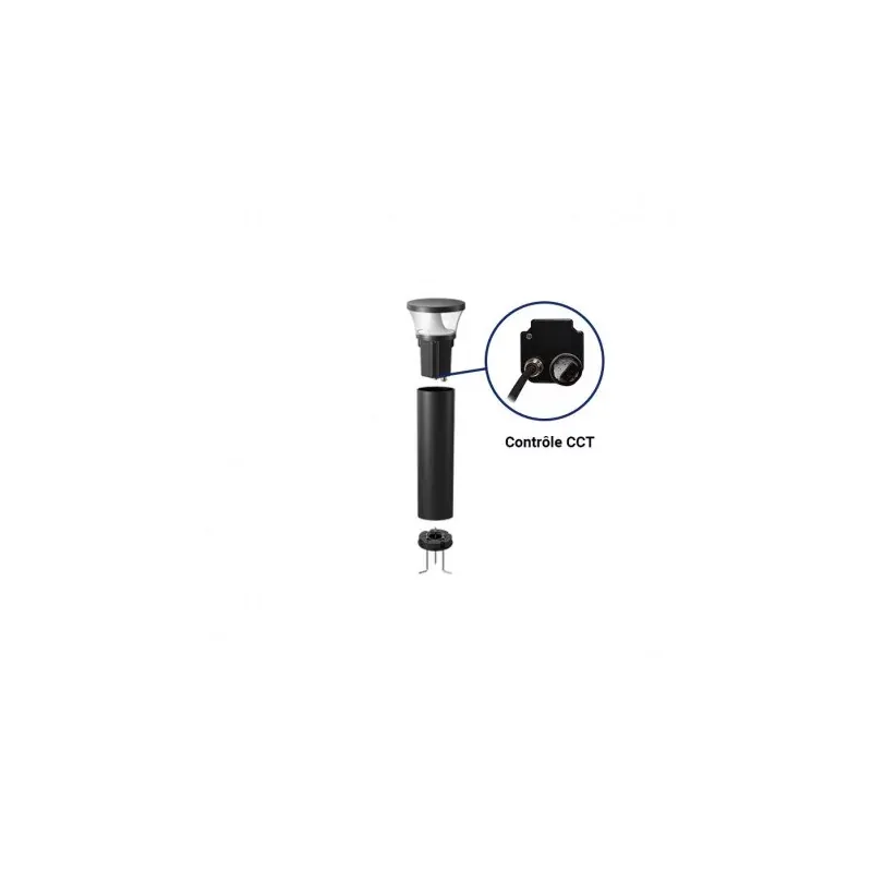 borne-lumineuse-led-fusain-475-mm-25w-cct