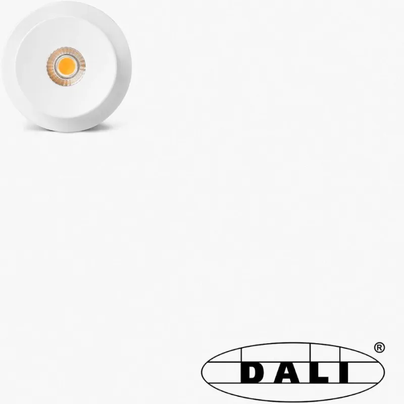 TEIDE downlight encastrable orientable blanc 10W 65° 2700K CRI97 dali