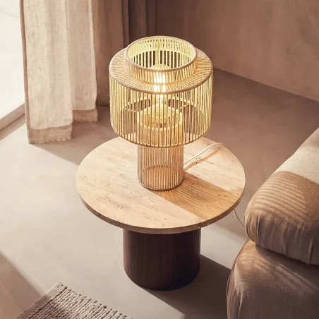 lampe-de-table-metal-blanc-culot-e27-abat-jour-corde