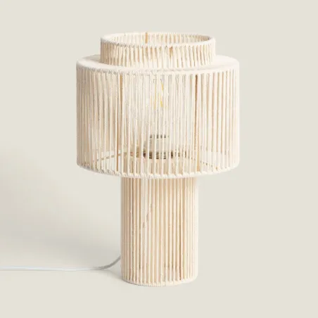 lampe-de-table-metal-blanc-culot-e27-abat-jour-corde