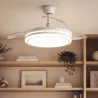 plafonnier-ventilateur-led-cct-pales-retractables-diametre-100cm