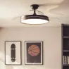 plafonnier-ventilateur-led-cct-noir-pales-retractables-diametre-100cm