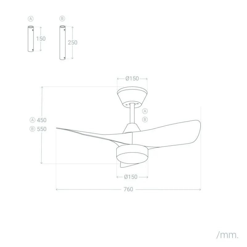 ventilateur-de-plafond-led-cct-3-pales-blanches-diametre-76cm