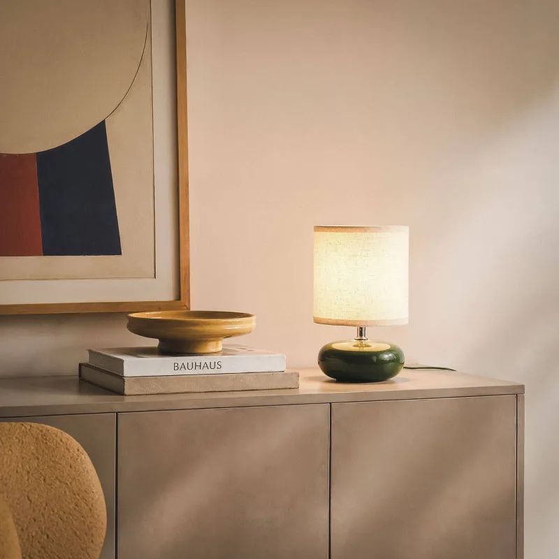 lampe-de-table-ceramique-culot-e14-abat-jour-3-couleurs