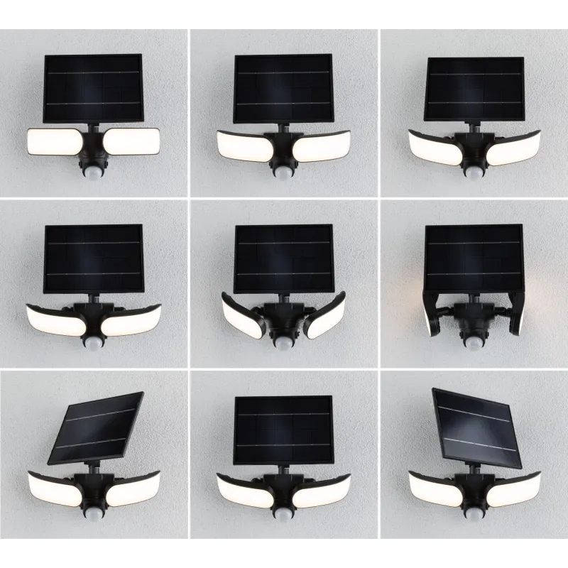 Applique Solaire LED SONLIG 2200 Lumens IP65 avec Détecteur de Mouvement et Capteur Crépusculaire