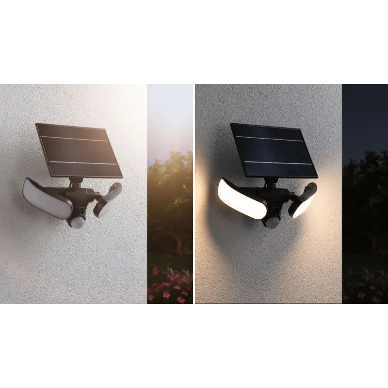 Applique Solaire LED SONLIG 2200 Lumens IP65 avec Détecteur de Mouvement et Capteur Crépusculaire
