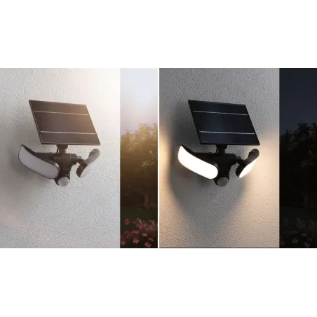 Applique Solaire LED SONLIG 2200 Lumens IP65 avec Détecteur de Mouvement et Capteur Crépusculaire
